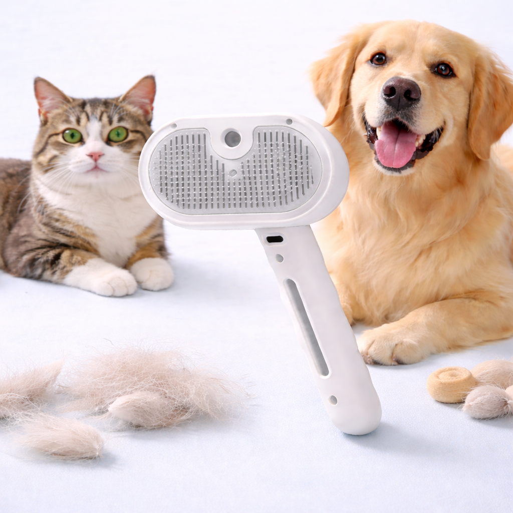 Steami Pro™ – Wiederaufladbare Dampf-Fellbürste für Haustiere