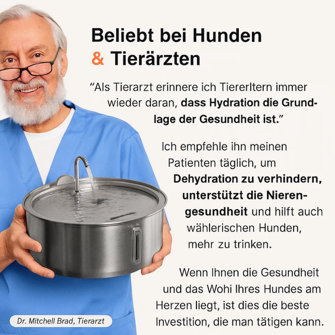 HydraPro™ – Intelligenter Trinkbrunnen für Hunde & Katzen
