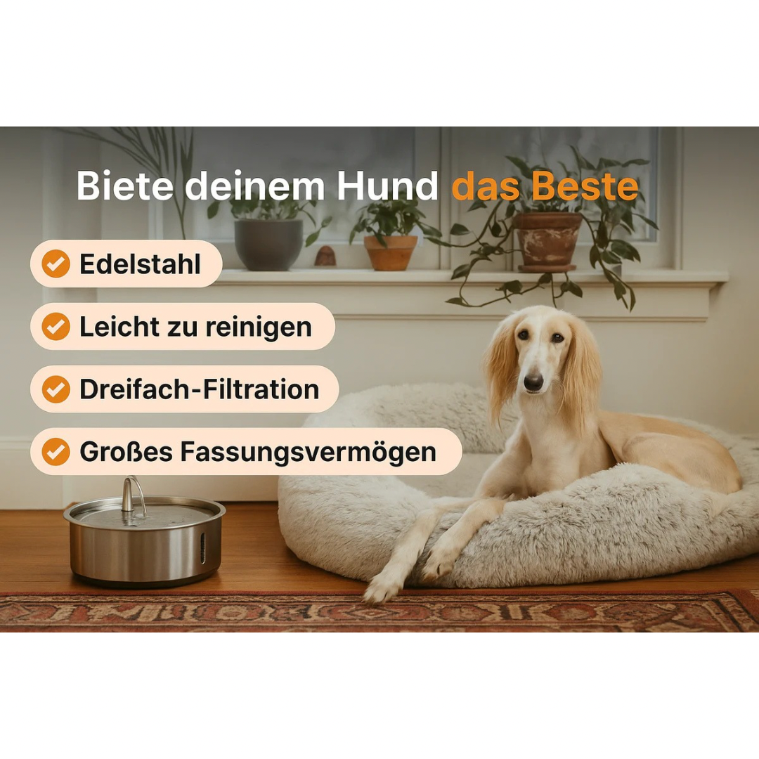 HydraPro™ – Intelligenter Trinkbrunnen für Hunde & Katzen