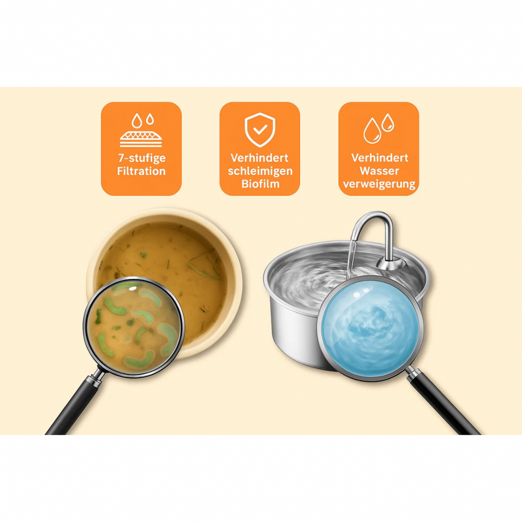 HydraPro™ – Intelligenter Trinkbrunnen für Hunde & Katzen