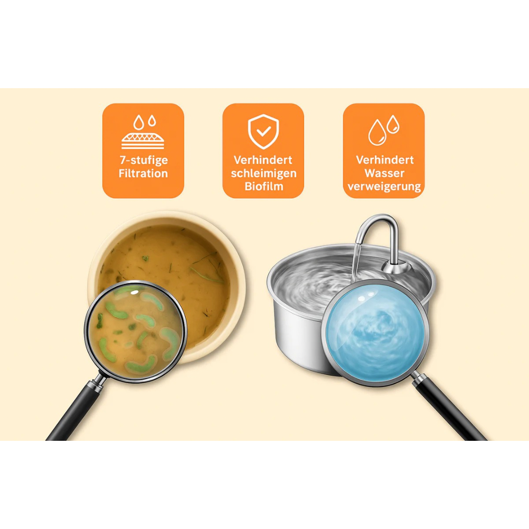 HydraPro™ – Intelligenter Trinkbrunnen für Hunde & Katzen