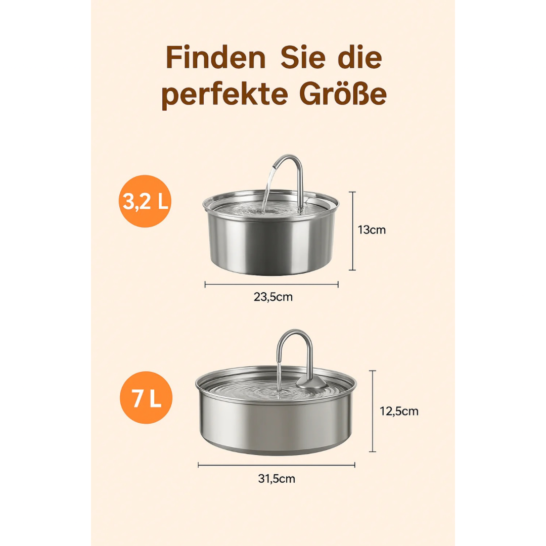 HydraPro™ – Intelligenter Trinkbrunnen für Hunde & Katzen
