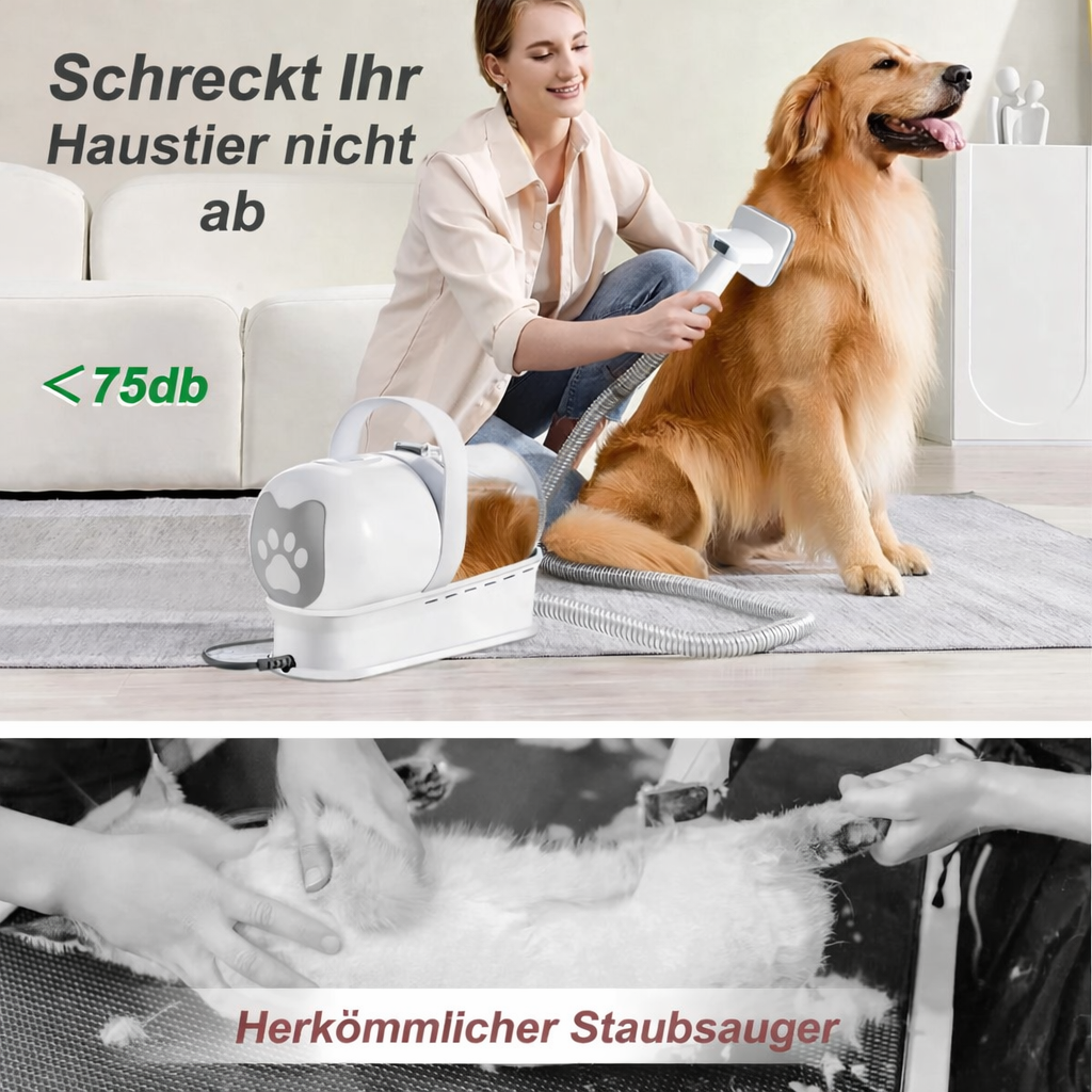 Professionelles Tierpflege-Vakuumset für Hunde & Katzen (7-in-1)