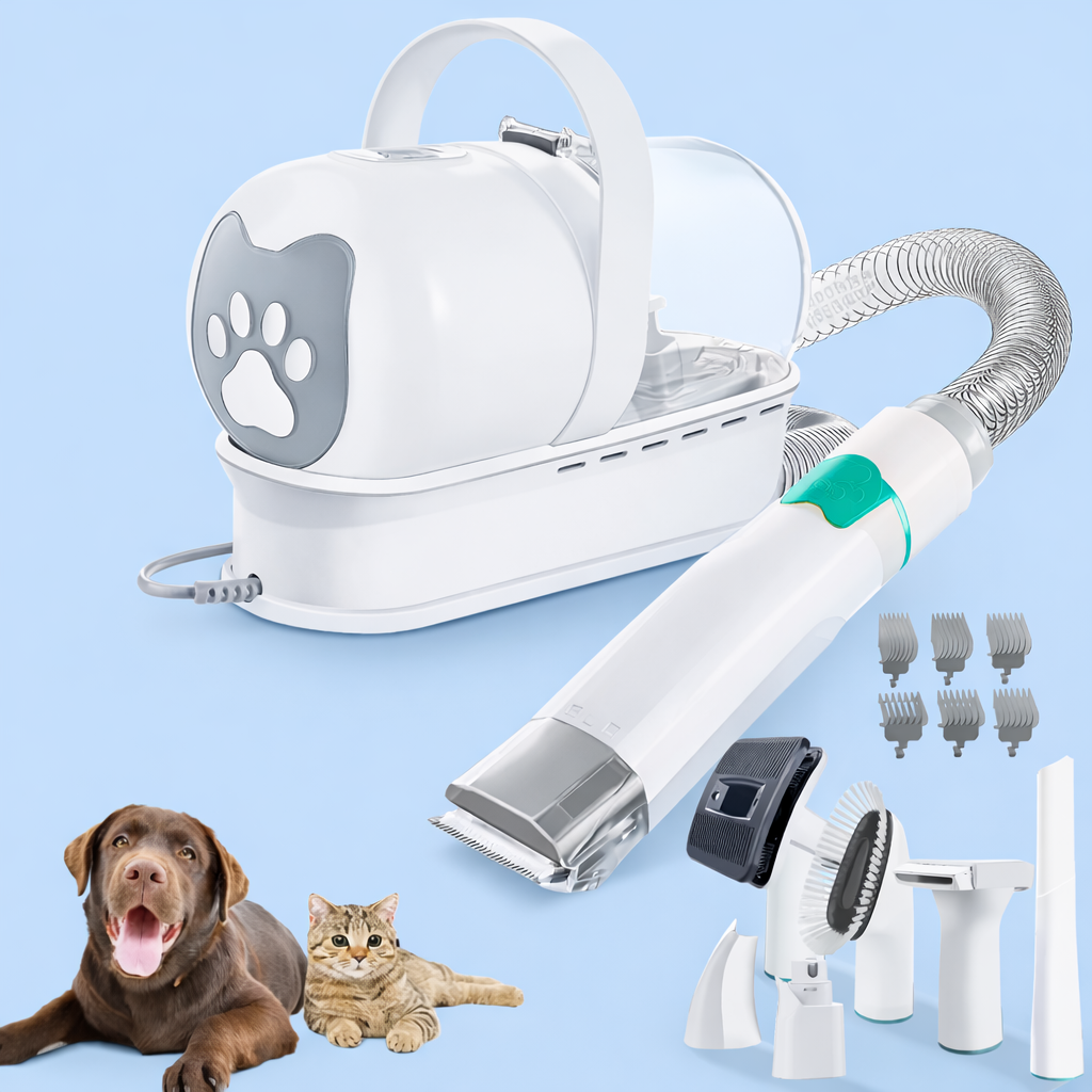 Professionelles Tierpflege-Vakuumset für Hunde & Katzen (7-in-1)