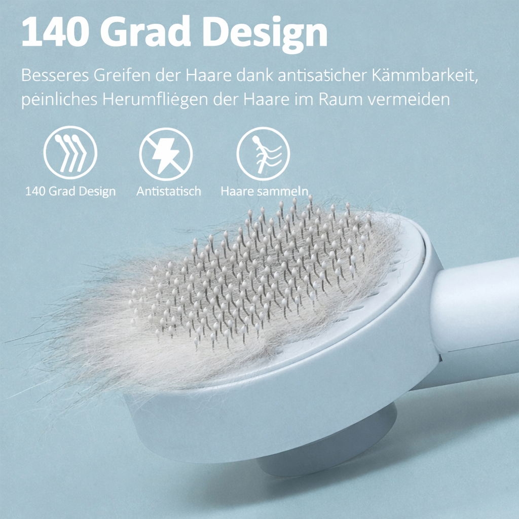 Selbstreinigende Fellbürste für Hunde & Katzen