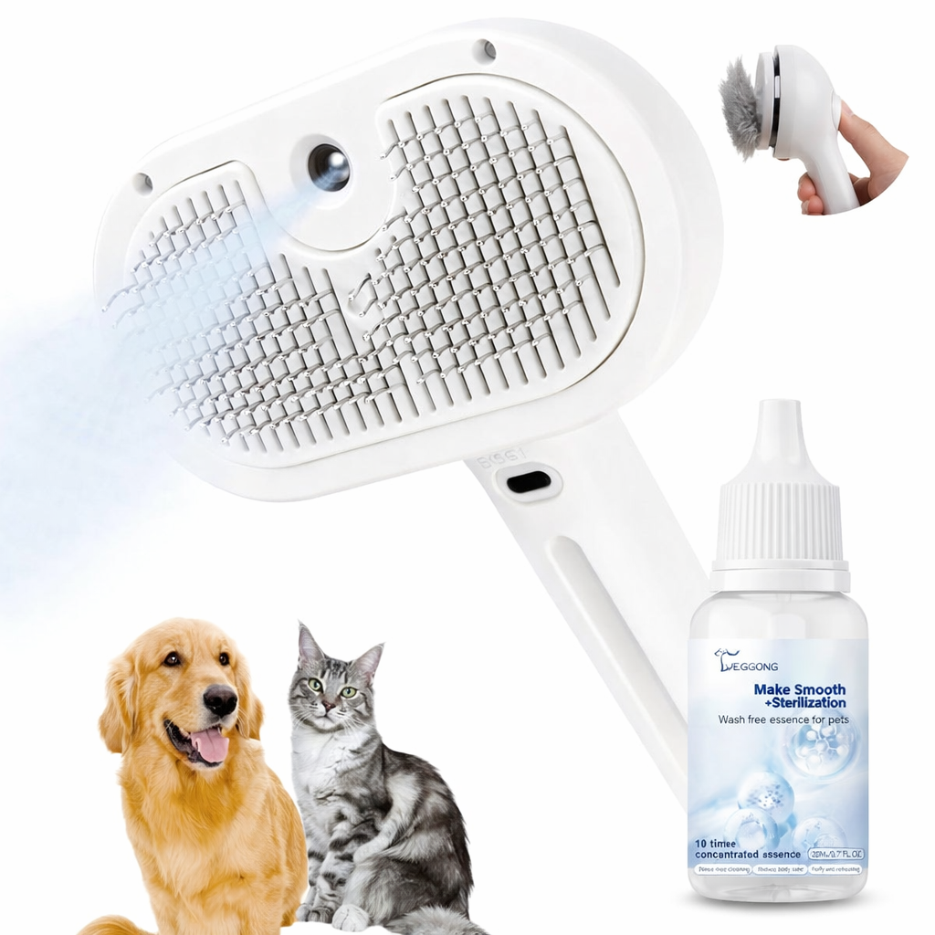 Steami Pro™ – Wiederaufladbare Dampf-Fellbürste für Haustiere