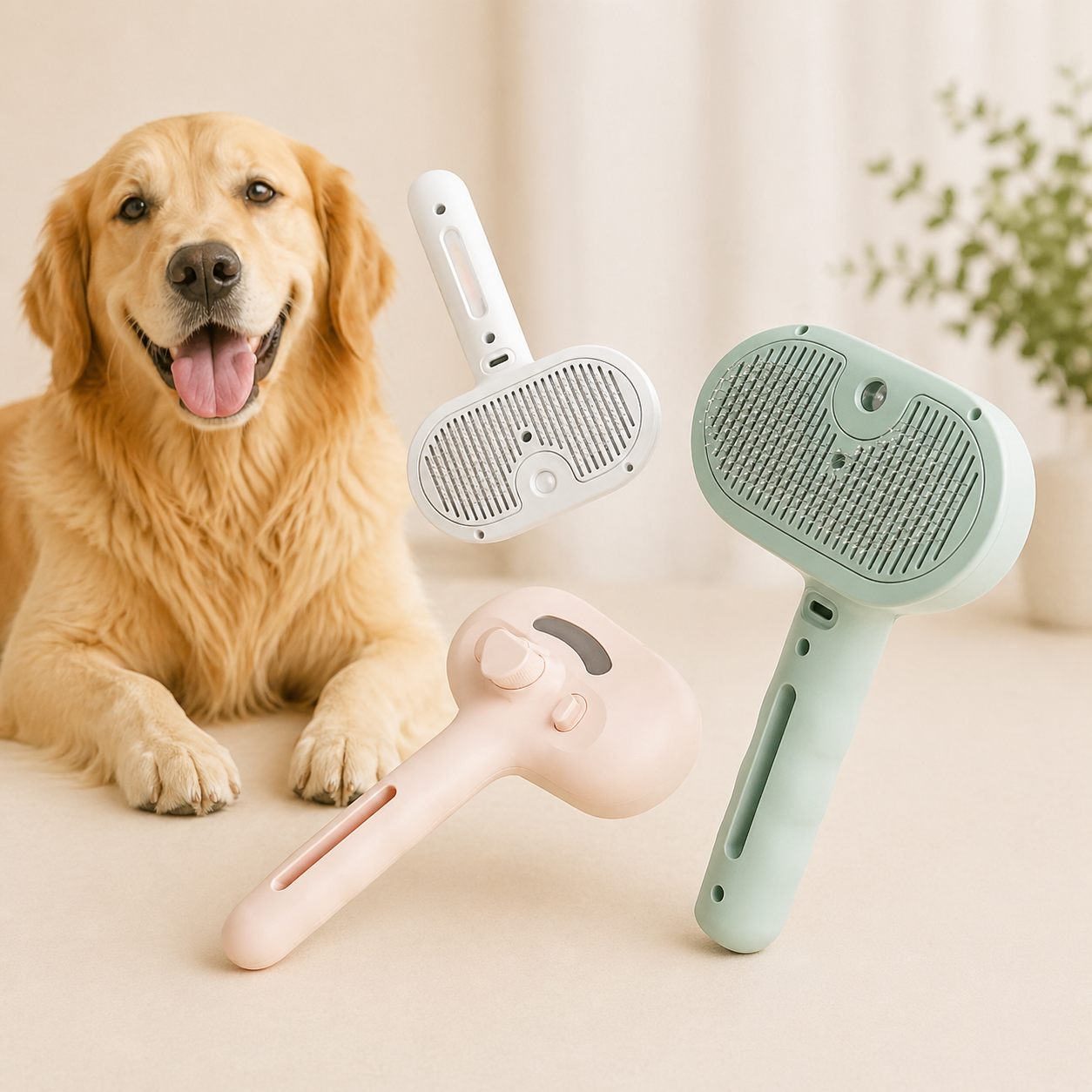 Steami Pro™ – Rechargeable Steam Pet Brush